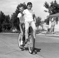 Thumbnail for 'Englewood Boys riding a bike - 1963 - Mike Resley and Randy Welsh'