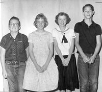 Thumbnail for 'School, Sinclair Junior High - 1960 - Newly Elected 8th Grade Officers'