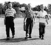Thumbnail for 'School, North School - 1958 - Boys walking to school'