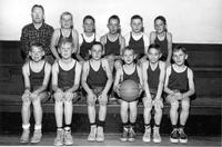 Thumbnail for 'School, Lowell - 1955 - Basketball 