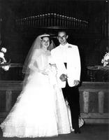 Thumbnail for 'Saunders, Mr. & Mrs. Norman Gene - 1957 - Wedding Photo'