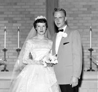 Thumbnail for 'Johnson, Harold & Karen - 1956 - Wedding Photo'