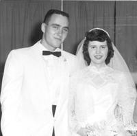 Thumbnail for 'Hofer, Mr. & Mrs Delmer - 1957 - Wedding Photo'