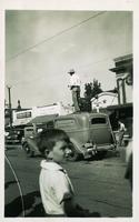 Thumbnail for 'Burkhart's Grocery Car in Parade - 1945 (ca.) - 3460 S Broadway'