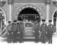 Thumbnail for 'Englewood Police - 1936 (ca.) - In front of City Hall'