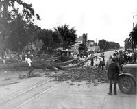 Thumbnail for 'Street View, Broadway 3200 S - 1930 (ca.) - Fallen Tree in Street'