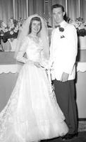 Thumbnail for 'Cheline, Robert & Elaine - 1955 - Wedding Photo'