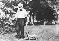 Thumbnail for 'Jones, Jacob C. - 1912 - With his dog, Penny.'