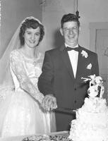 Thumbnail for 'Avis, Wayne & Dorothy - 1956 - Wedding Photo'