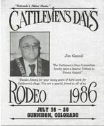 Cattlemen's Days 1986