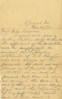 Thumbnail for 'Letter from Tom O. Duncan to Belle Duncan, 1898'