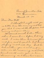 Thumbnail for 'Letter from Mrs. J.E. Porter to Dolly Webb, 1930'