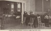 Thumbnail for 'Lobby and Dining Room of Shrine Lodge'