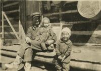 Thumbnail for 'Leroy Borah with his children Joyce and LeRoy'