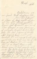 Letter from B. C. Loudon to Frank Doll, October 24, 1899