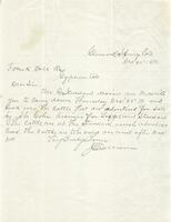 Thumbnail for 'Letter from J. Mollison to Frank Doll, December 24, 1899'