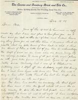 Thumbnail for 'Letter from Hiram Doll to Frank Doll, December 18, 1899'