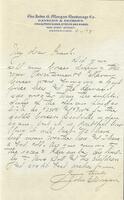 Thumbnail for 'Letter from John G. Morgan to Frank Doll, June 6, 1898'