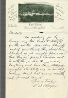 Letter from E. A. Thayer to Mr. Doll, November 2, 1899