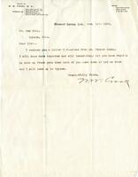 Letter from Dr. William Warren Crook to Sam Doll, November 15, 1899