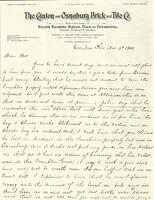 Thumbnail for 'Letter from Hiram Doll to Frank Doll, November 3, 1900'