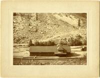 Denver & Rio Grande Railroad Station at Gilman, Colorado, ca. 1896