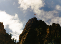 Thumbnail for 'American flag in Glenwood Canyon'