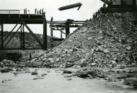 Thumbnail for 'Building of the steel railroad bridge, Eagle, Colorado'