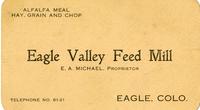 Thumbnail for 'Eagle Valley Feed Mill business card'