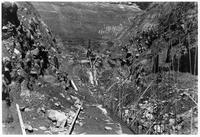 Thumbnail for 'Looking toward right abutment in cut-off trench'