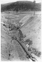 Thumbnail for 'View of right abutment along cut-off trench centerline'