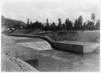Thumbnail for 'Looking upstream at spillway stilling basin (2)'