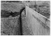 Thumbnail for 'Looking upstream along right spillway wall (1)'