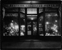 Thumbnail for 'Western Colorado Power Company Store Front at Night with Christmas Lights'