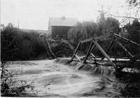 Thumbnail for 'Flood of 1911 (Durango, Colo.) Foot Bridge Being Taken out by Water'