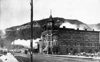 Thumbnail for 'Strater Hotel (Durango, Colo.) Looking South Toward Horse Drawn Carriage'
