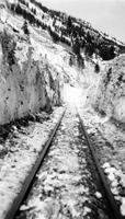 Thumbnail for 'Walls of Snow Along Track at Mile Post 493 (Colo.)'
