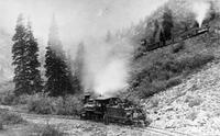 Thumbnail for 'Two Silverton Railroad Trains at Chattanooga (South of Red Mountain Pass, Colo.)'