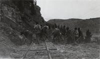 Thumbnail for 'Workers Clearing Mudslide From Rio Grande Southern Railroad Track (Ilium, Colo.)'