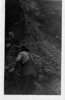 Thumbnail for 'Worker Clearing Mudslide From Rio Grande Southern Railroad Track (Ilium, Colo.)'
