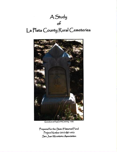 Thumbnail for 'A Study of La Plata County Rural Cemeteries'