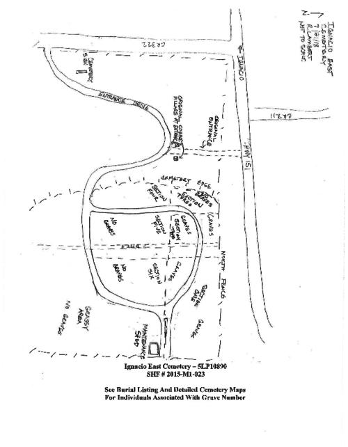 Thumbnail for 'Ignacio East Cemetery Map'