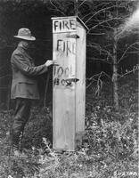 Thumbnail for 'Fire tool box maintained by sawmill operators, Black Hills '