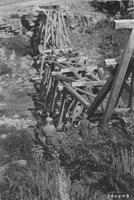 Thumbnail for 'Dismantling New Mexico Lumber Co RR bridge across Plateau Cr.'