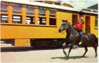 Thumbnail for 'Kathy Morales horseback by the train'