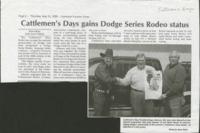 Thumbnail for 'Cattlemen's Days Gains Dodge Series Rodeo Status'