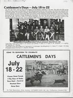 Thumbnail for 'Cattlemen's Days -- July 18 to 22'