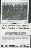 Thumbnail for 'Newspaper Clipping “When Gunnison Area Cattlemen Took a Trainload to Marshalltown”'