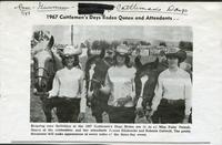 Thumbnail for 'Magazine Clipping “1967 Cattlemen’s Days Rodeo Queen and Attendants”'