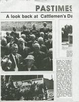 Thumbnail for 'Newspaper Clipping “A look back at Cattlemen’s Days”'